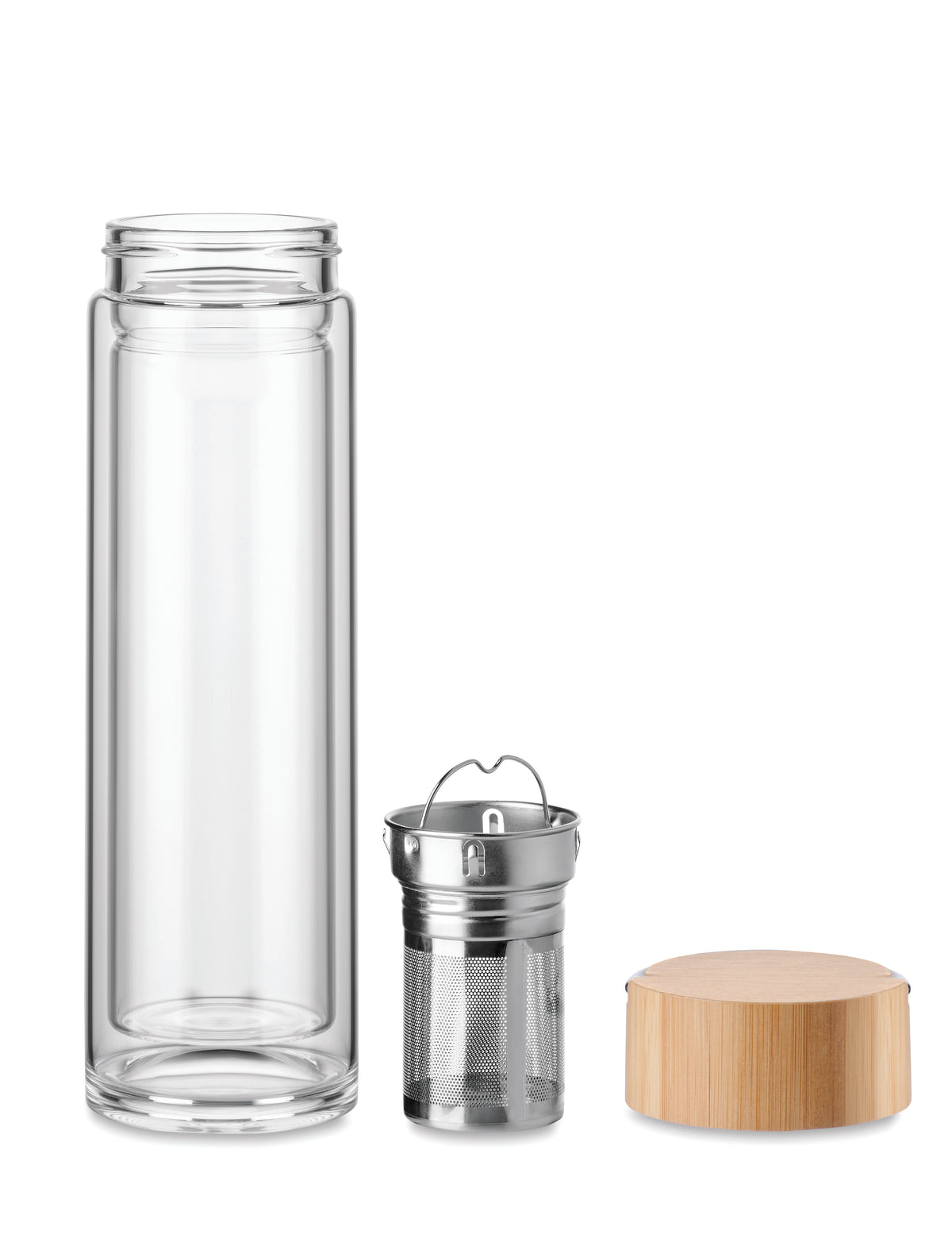 Divkārtīgā stikla pudele 400ml